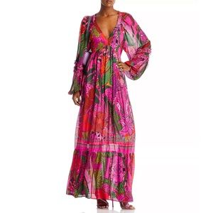 Farm Rio Cool Leopards Pink Maxi